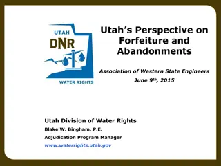 Utah's Water Rights Adjudication Process