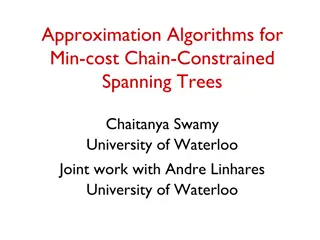 Chain-Constrained Spanning Trees: Approximation Algorithms and Constrained MST Problems
