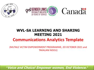 Empower Women and End Violence: WVL-SA Learning and Sharing Meeting Insights