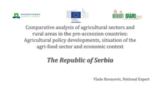 Analysis of Agricultural Sectors & Rural Areas in Republic of Serbia