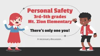 Personal Safety Guidelines for 3rd-5th Grades at Mt. Zion Elementary