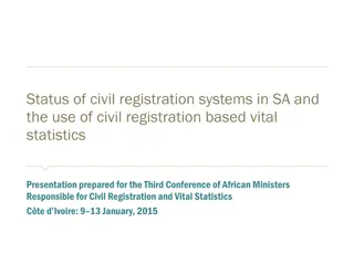 Civil Registration Systems and Vital Statistics Overview