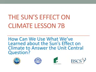 The Sun's Impact on Earth's Climate