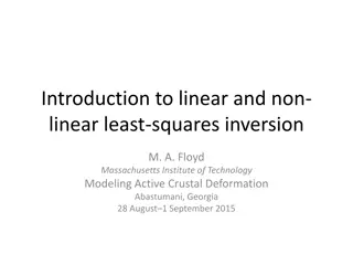 Linear and Non-linear Least-Squares Inversion Models