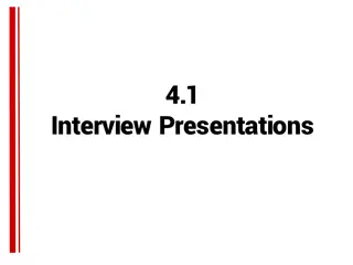 Mastering Interview Presentations for Neural Technologies Feedback