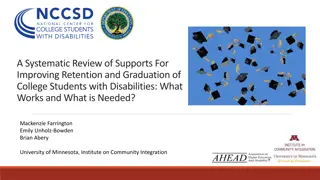 Supports for Improving College Students with Disabilities