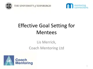 Effective Goal Setting Strategies for Mentees