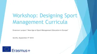 Innovative Sport Management Curriculum Workshop in Europe