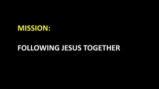 Following Jesus Together: A Call to Deny Yourself and Take Up Your Cross