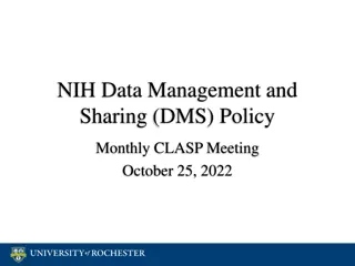 NIH Data Management and Sharing Policy Overview