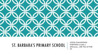 Take Action for the Planet: COP26 Challenges at St. Barbara's School