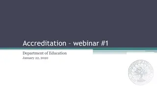 Insights on Accreditation Rulemaking and Standards Implementation