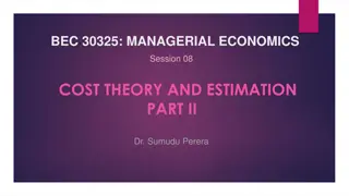 Managerial Economics: Cost Theory and Profit Maximization