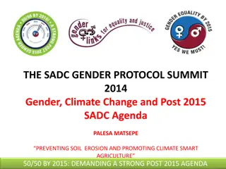 Preventing Soil Erosion and Promoting Climate-Smart Agriculture in Lesotho