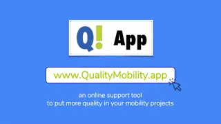 Enhance Quality in Mobility Projects with Online Support Tool
