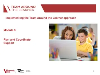 Implementing Team Around Learner Approach Module 9: Plan and Coordinate Support