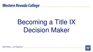Title IX Decision-Making Process