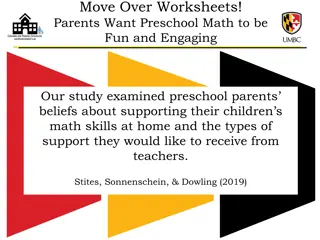 Parents Want Preschool Math to be Fun and Engaging