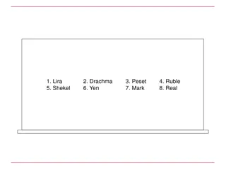 Currency, Payment Methods, and Dialogues Collection
