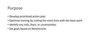 Optimized Training Action Plan