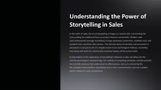 Unleashing the Power of Storytelling for Sales Success