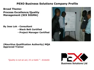 Process Excellence & Quality Management Solutions by PEXO Business