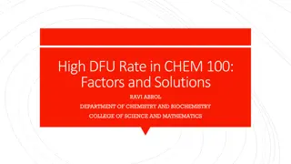 Factors and Solutions for High DFU Rate in CHEM 100