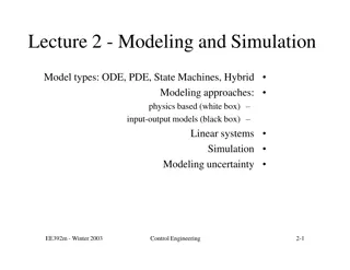 Dynamical Modeling Approaches for Control Analysis and Simulation