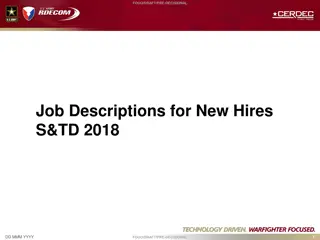 Signal and Image Processing Job Descriptions for New Hires