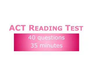 ACT Reading Test Content Categories and Tips