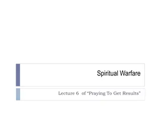 Spiritual Warfare and Prayer for Results Lecture