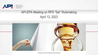 EPA Meeting on RFS Set Rulemaking - Biogas Reform and SFW/UCO Recordkeeping