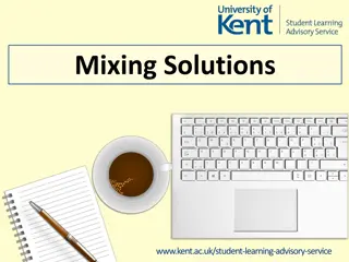 Mixing Solutions for Chem/Pharm Students