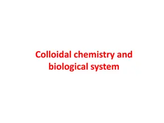 Colloidal Chemistry and Biological Systems