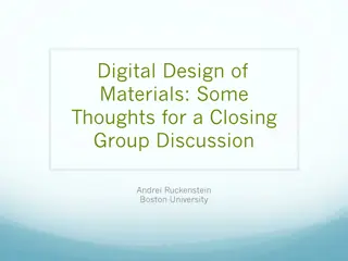Innovative Ideas for Advancing Materials Design