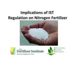 Implications of IST Regulation on Nitrogen Fertilizer Supply Chain