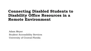 Enhancing Accessibility for Disabled Students in Remote Education Environment