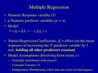 Multiple Regression and Analysis of Variance