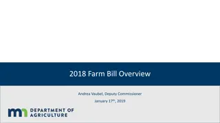 Key Highlights of the 2018 Farm Bill: Farm Safety Net, Hemp, Rural Mental Health