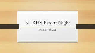 Insight into NLRHS Parent Night October 2021