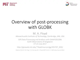Post-processing with GLOBK Program