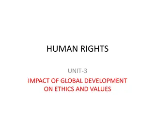 Impact of Global Development on Ethics and Values
