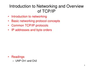 Computer Networking Fundamentals for TCP/IP Overview