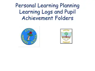 Personal Learning Planning and Learning Logs in Education