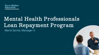 Mental Health Professionals Loan Repayment Program Guidelines