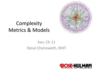 Software Complexity Metrics and Models