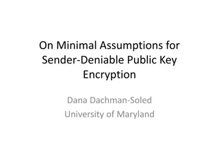 Minimal Assumptions for Sender-Deniable Public Key Encryption
