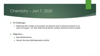 Explore Atomic Structure and Quantum Mechanics in Chemistry Activities
