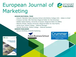 European Journal of Marketing - Research Insights and Scholarly Impact
