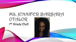 Educating Children & Empowering Through ELA - Jennifer Barbara Otalor